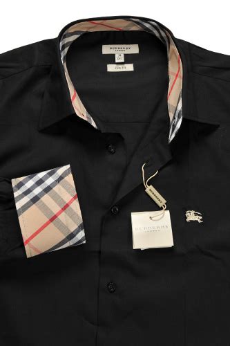 burberry button up mens black|Burberry button up men's cheap.